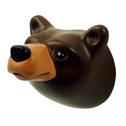 Forest Animals Wall Hook - brown bear
