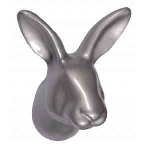 Bunny Wall Hook - silver