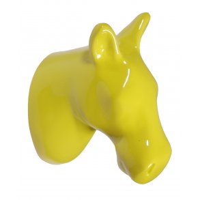Horse Wall Hook - yellow