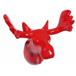 Moose Wall Hook - red