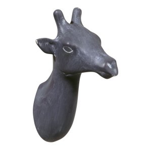 Giraffe Wall Hook - cement grey