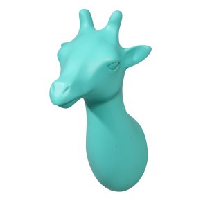 Giraffe Wall Hook - matt aqua