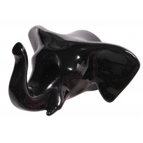 Elephant Wall Hook - black