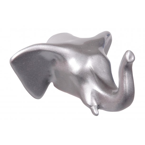 Elephant Wall Hook - silver