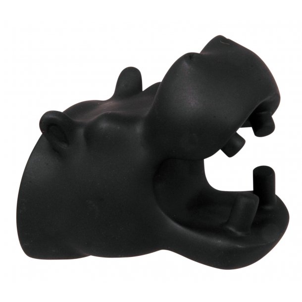 Hippo Wall Hook - matt black