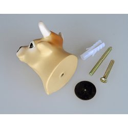 Wallhook / Doorknob COW set/3