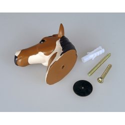 Wallhook / Doorknob HORSE set/3