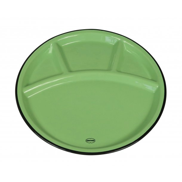 Fondue Plate - vintage green