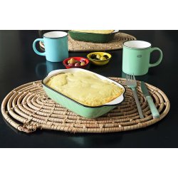 Oven Dish set/2 - vintage green