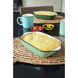 Oven Dish set/2 - vintage green