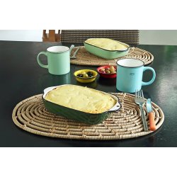 Oven Dish set/2 - pine green
