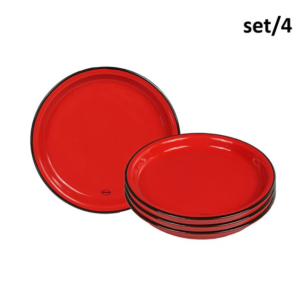 Small Plate - red set/4 - P LAGER START MAJ