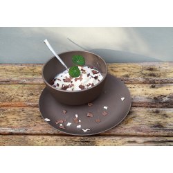 BOOST-BOWL 500ML set/4 - mocha brown