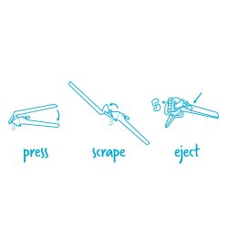 Garject Garlic Press - red