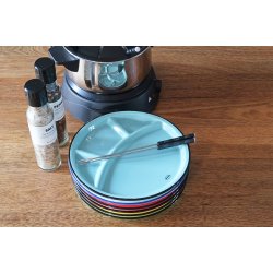 Fondue Plate - blue
