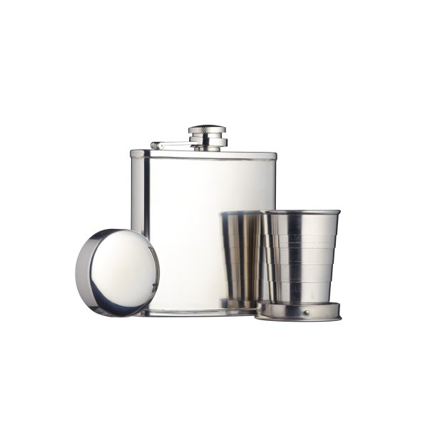 165ml Hip Flask &amp; Collapsible Cup