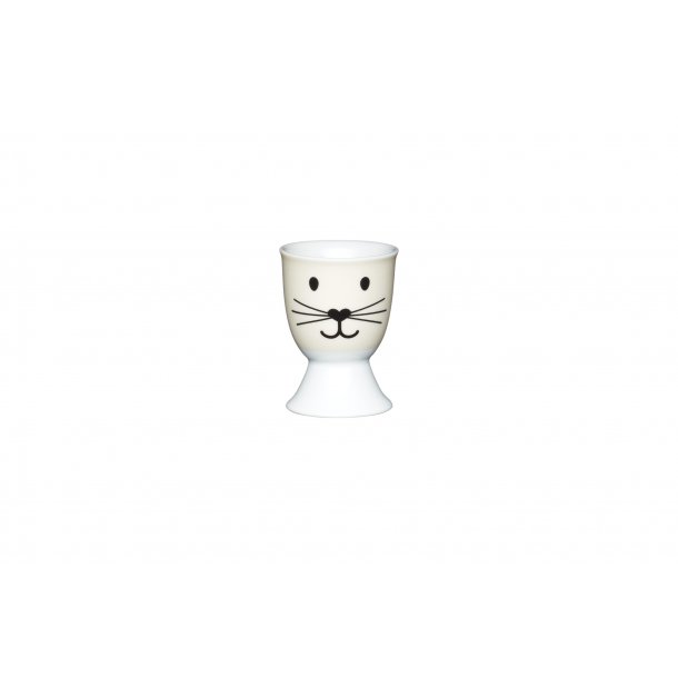 Porcelain Egg Cup - cat face