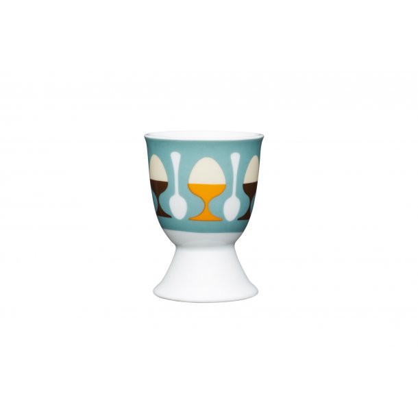 Porcelain Egg Cup - retro eggs