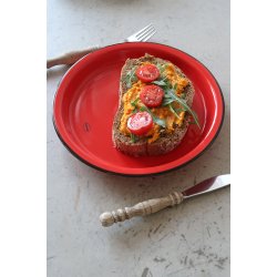 Medium Plate - scarlet red