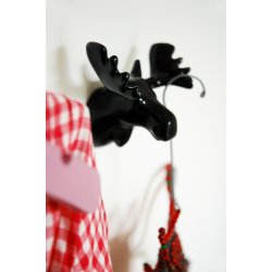 Moose Wall Hook - black