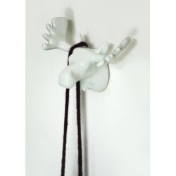 Moose Wall Hook - white