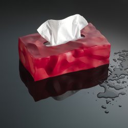 WIPY II Tissue Box Cover - red