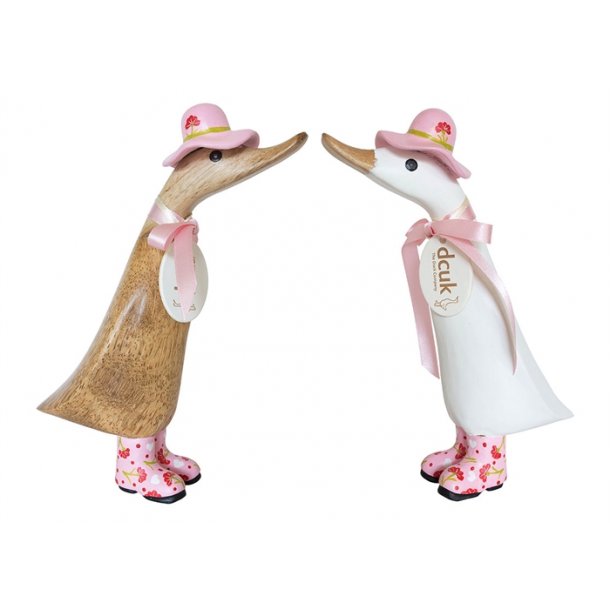Edo Bamboo Duckling - w. hat &amp; boots pink/white