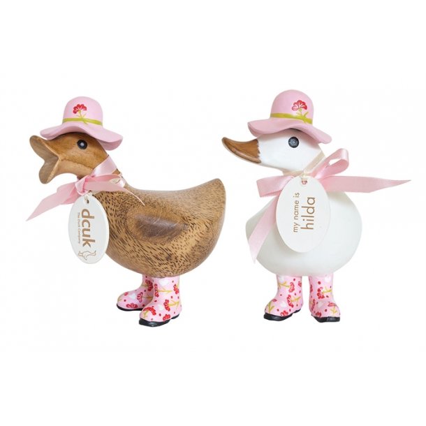 Edo Bamboo Ducky - w. hat &amp; boots pink/white